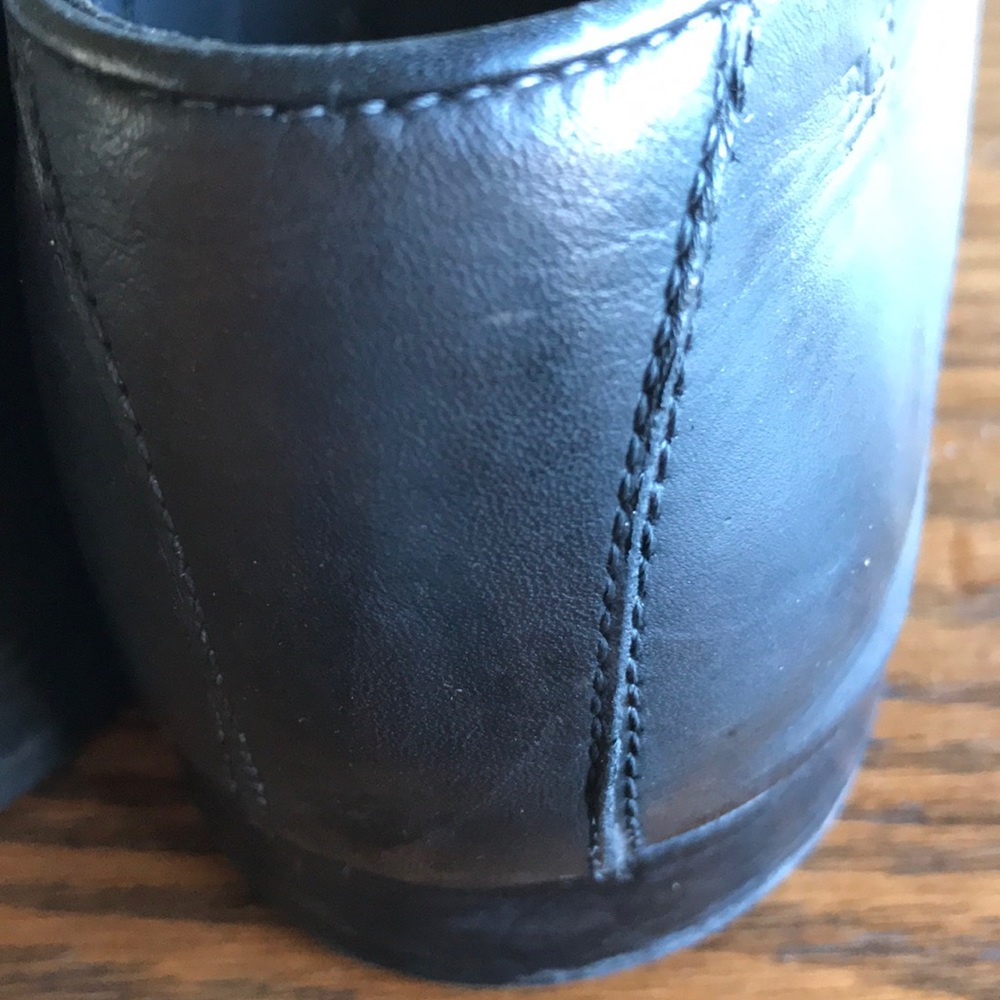 Hugo Boss Italian charcoal leather lace up shoes - Picture 2 of 10